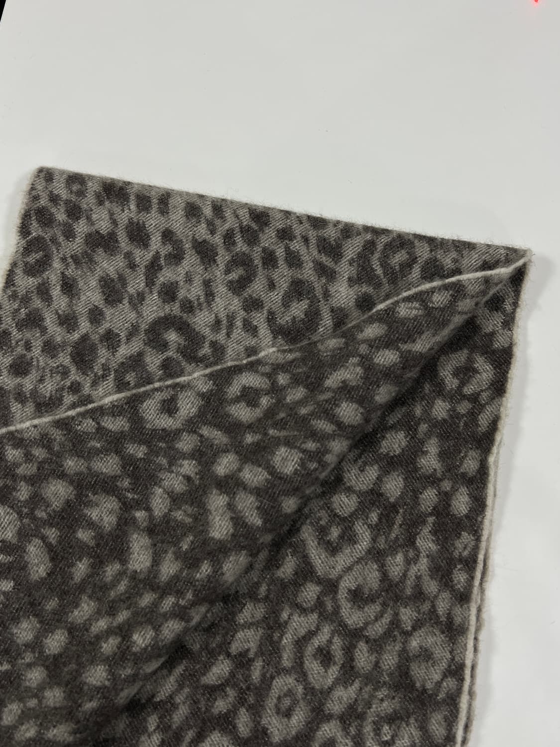 빈티지 울 + 앙고라 레오파드 패턴 머플러 상품이미지3