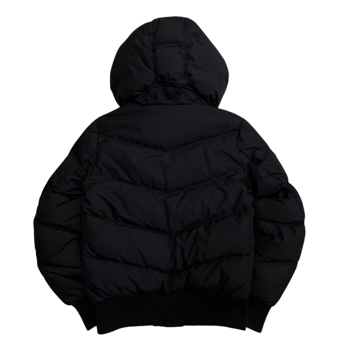 버커루 사이드패치 블랙 후드패딩 S 상품이미지4