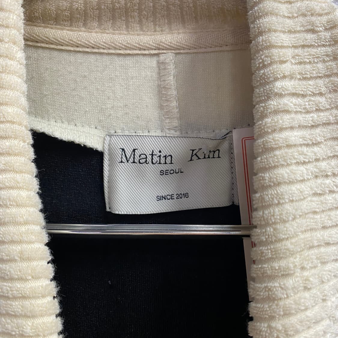 마뗑킴 니트 하프집업 쇼츠 슬리브 B4234 상품이미지3