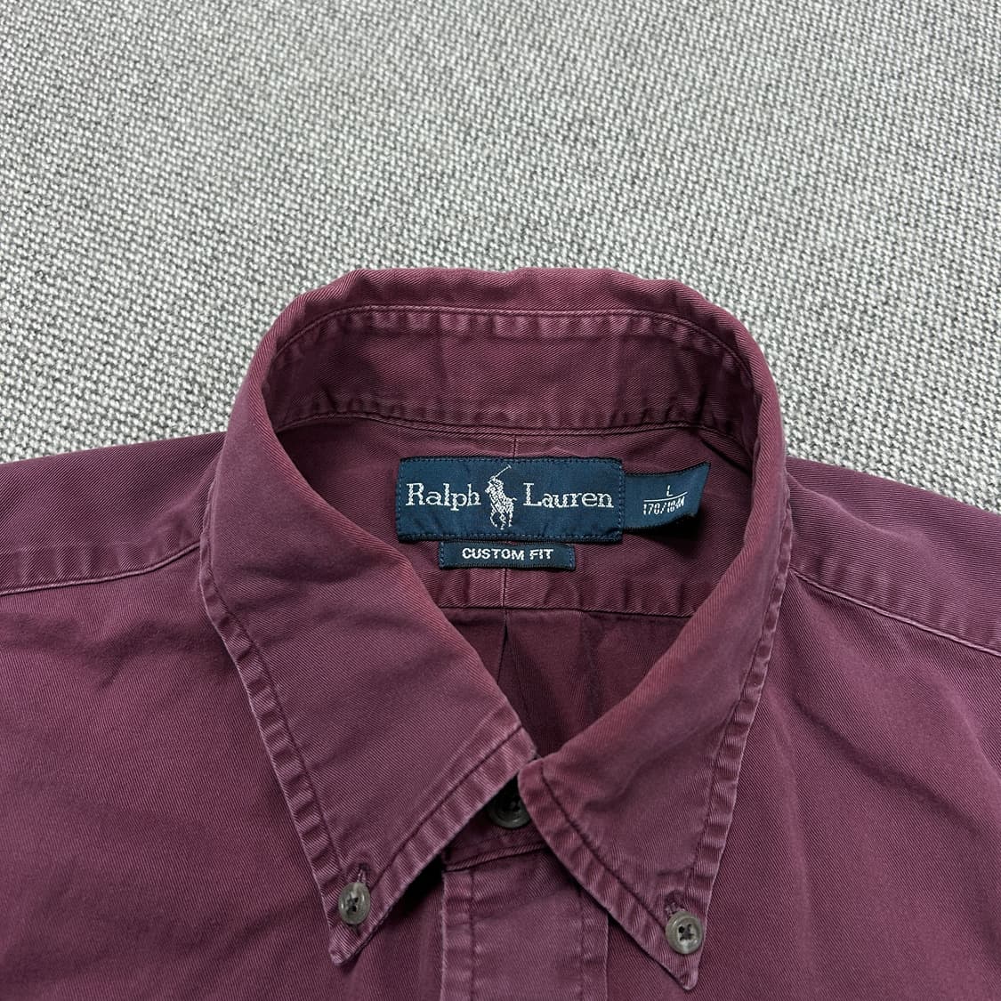 폴로 빈티지 커스텀핏 워시드 셔츠(L) 상품이미지2