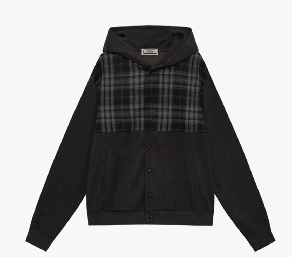 [2] saros 사로스 체크 자켓 차콜 상품이미지2