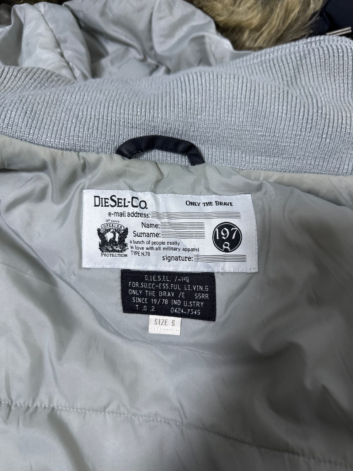 디젤 퍼 후드 밀리터리 자켓 상품이미지9