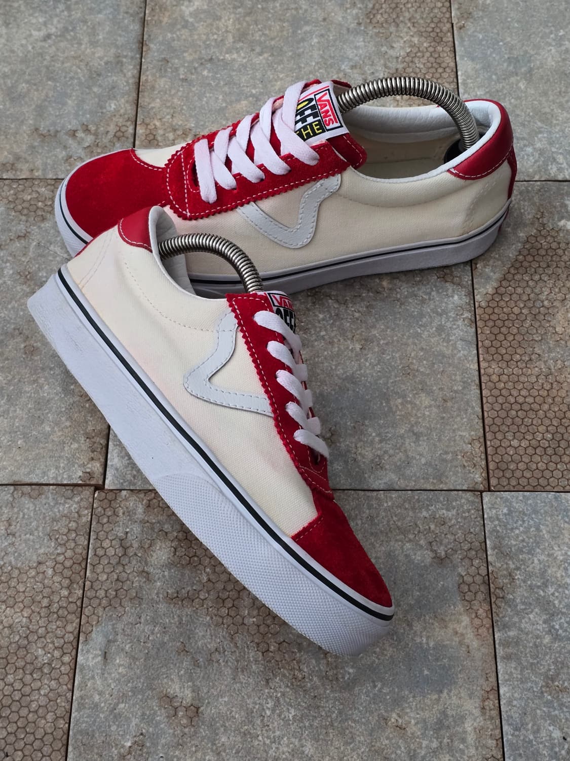 (240)반스 스포츠 레이싱 레드 크림  상품이미지6