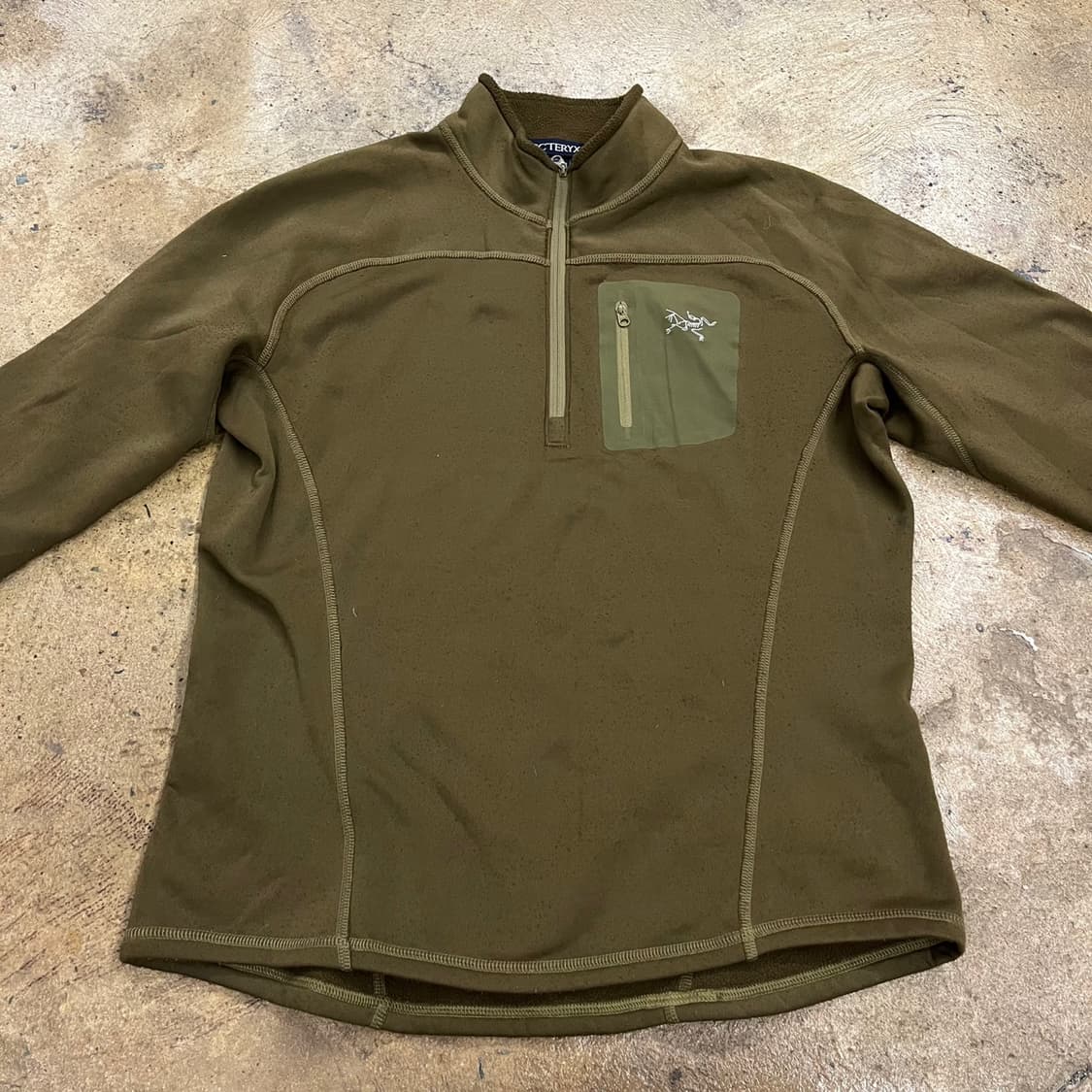 [ 정품/M ] 아크테릭스 반집업 플리스 긴팔티 b16 상품이미지2