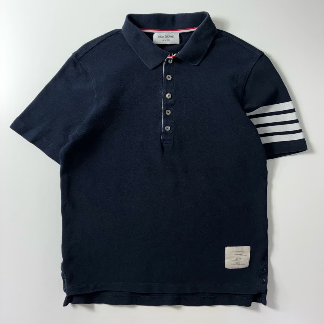 Thom browne  톰브라운 클래식 PK 사선 폴로 반팔 티셔츠 상품이미지1