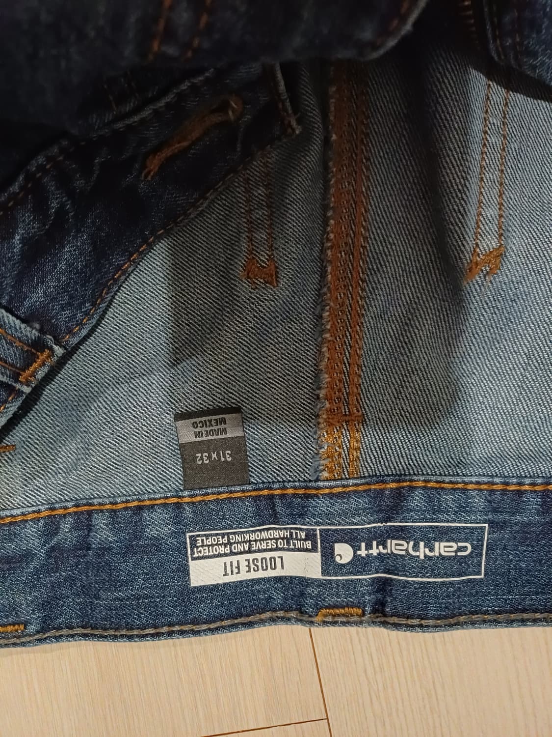 칼하트 더블니 인디고 데님 워크팬츠 31사이즈 상품이미지4