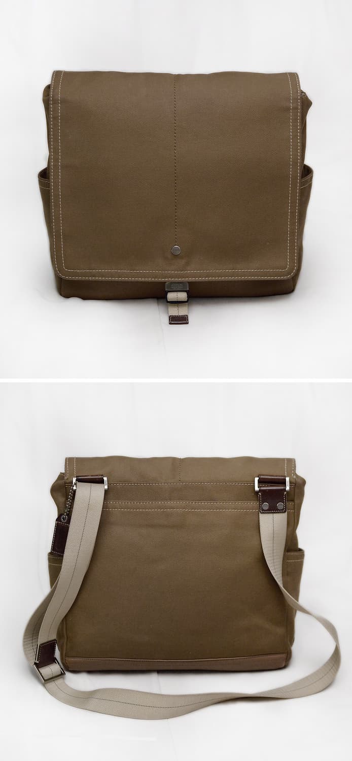 코치 트랜스애틀랜틱 맵캔버스 레더 플랩 메신저백 상품이미지2