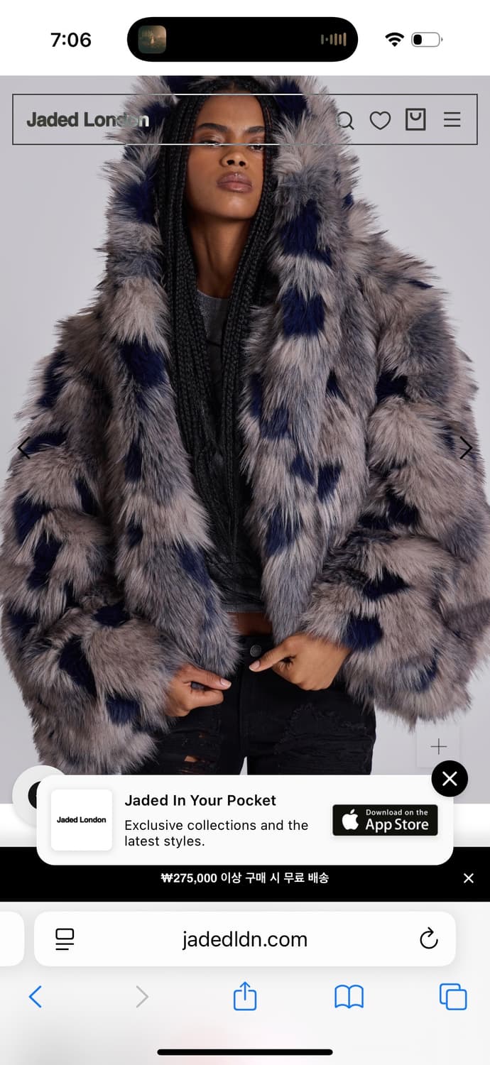 jaded london 퍼자켓 상품이미지4