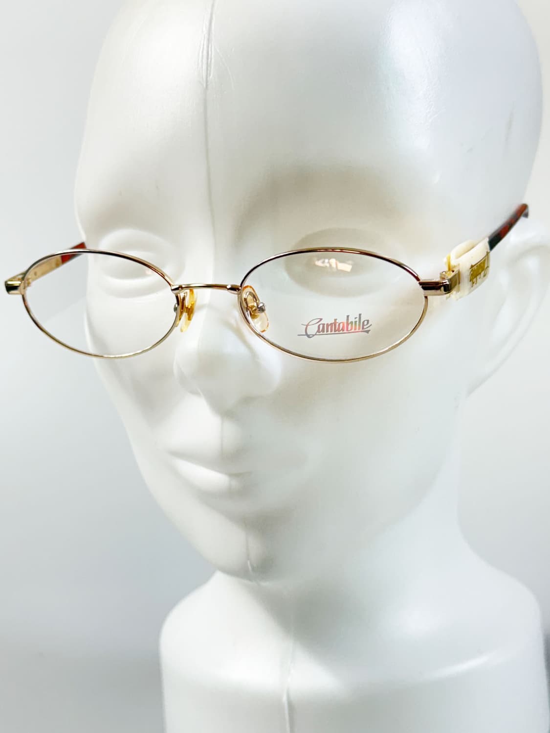 90s Cantabile 골드 슬림 오벌 프레임 빈티지 안경 상품이미지8