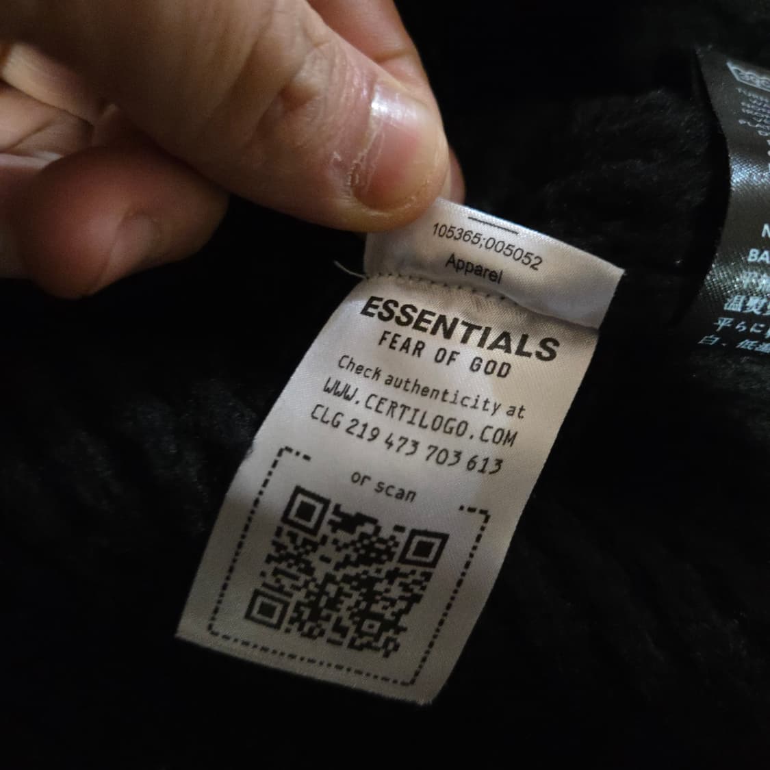 피어오브갓 에센셜 오버핏 헤비 와플 크루넥 니트 스웨터 M 블랙 상품이미지10