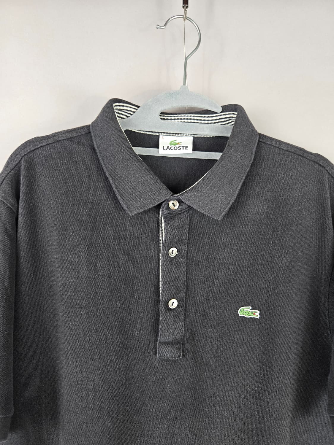 [무료배송]라코스테 5(105) 남성 PK 카라 반팔 티셔츠 카라티 블랙 상품이미지2