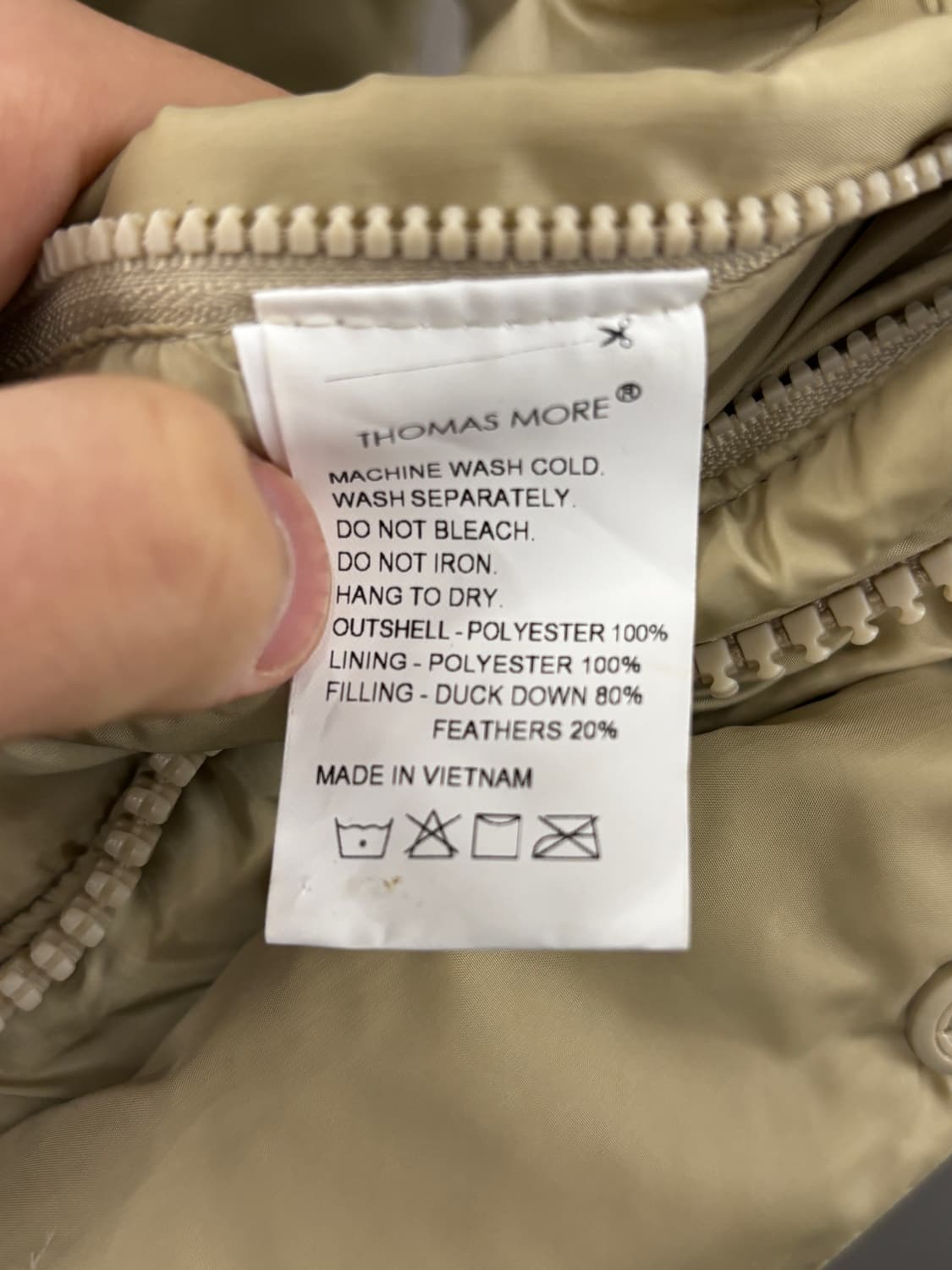 토마스모어 필버그 다운베스트 베이지 S 상품이미지5