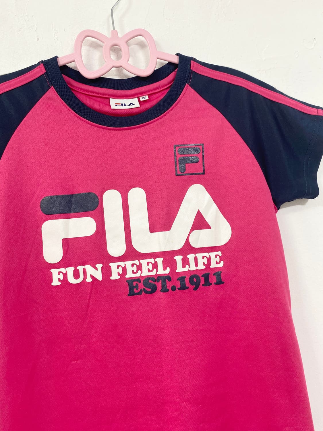FILA PINK LOGO T-SHIRT 상품이미지3