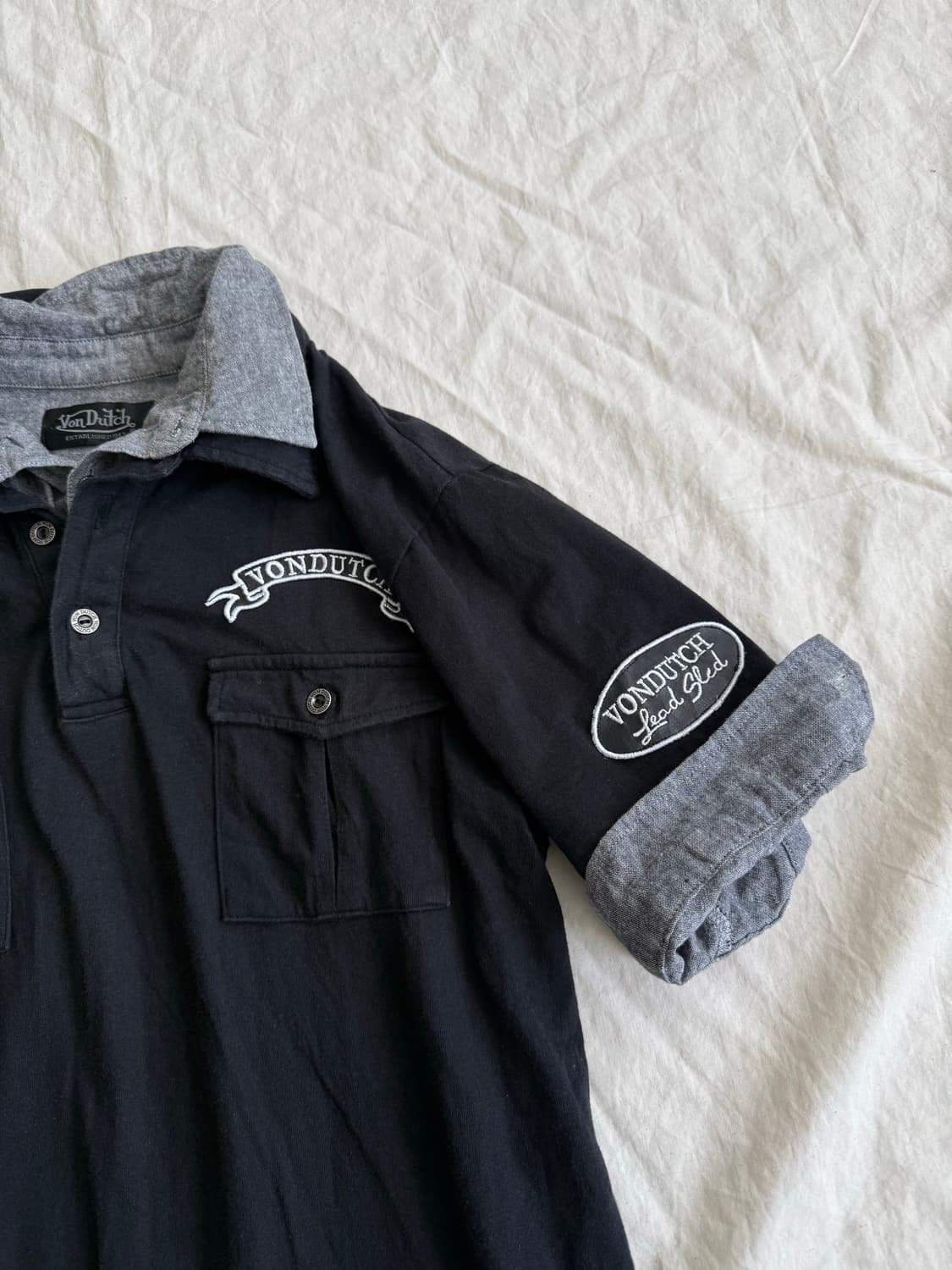 본더치 레이어드 반팔 탑 상품이미지4