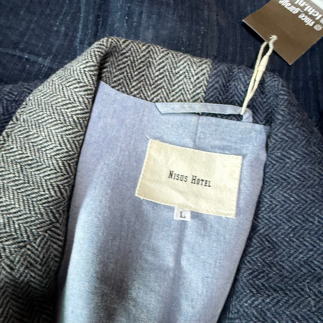 니서스호텔 울 블랜드 헤링본 자켓 L 상품이미지4