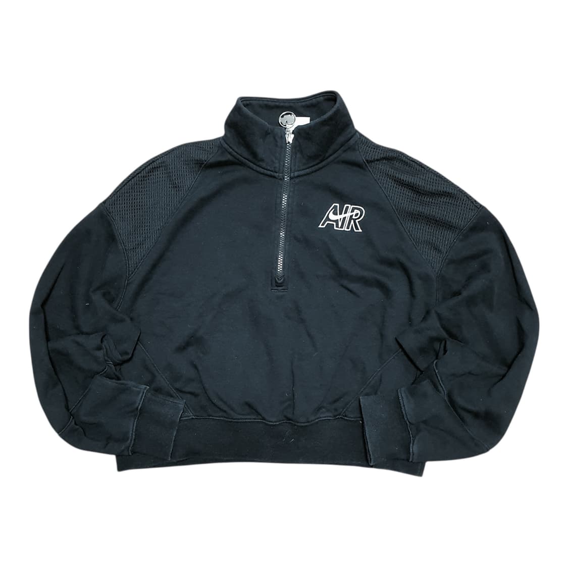 ✨ (바배) 나이키 에어 블랙 크롭 반집업  상품이미지1