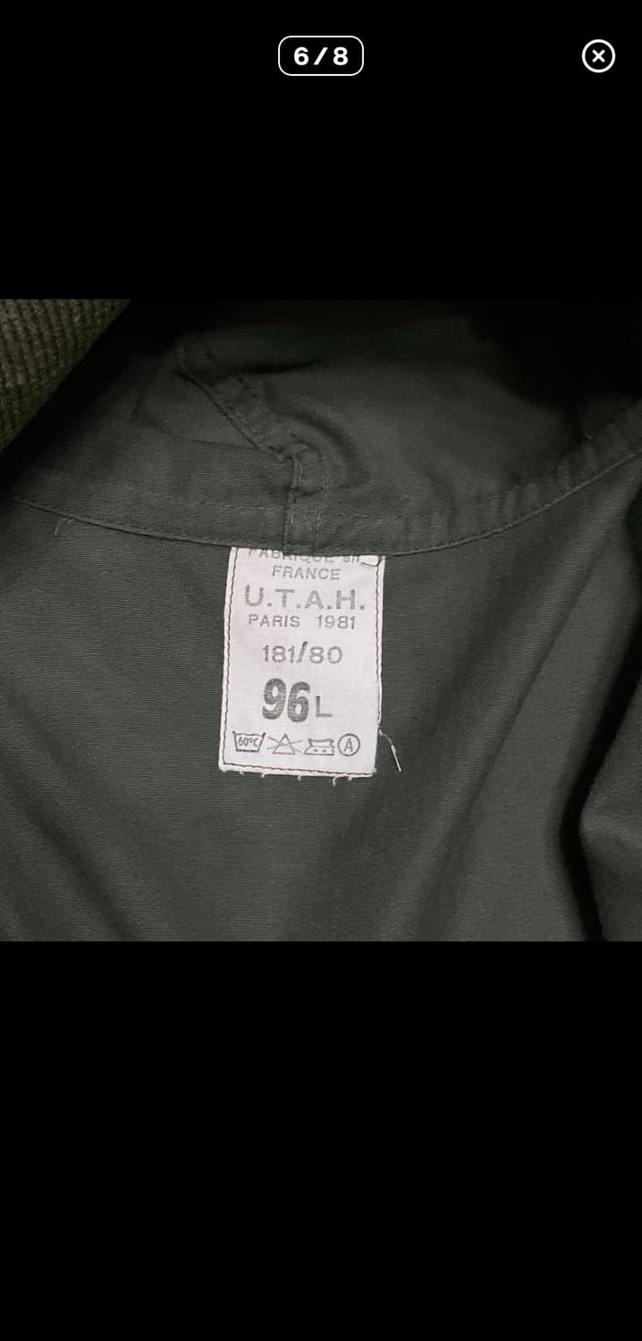 1980 프랑스군 m64 파카 상품이미지6