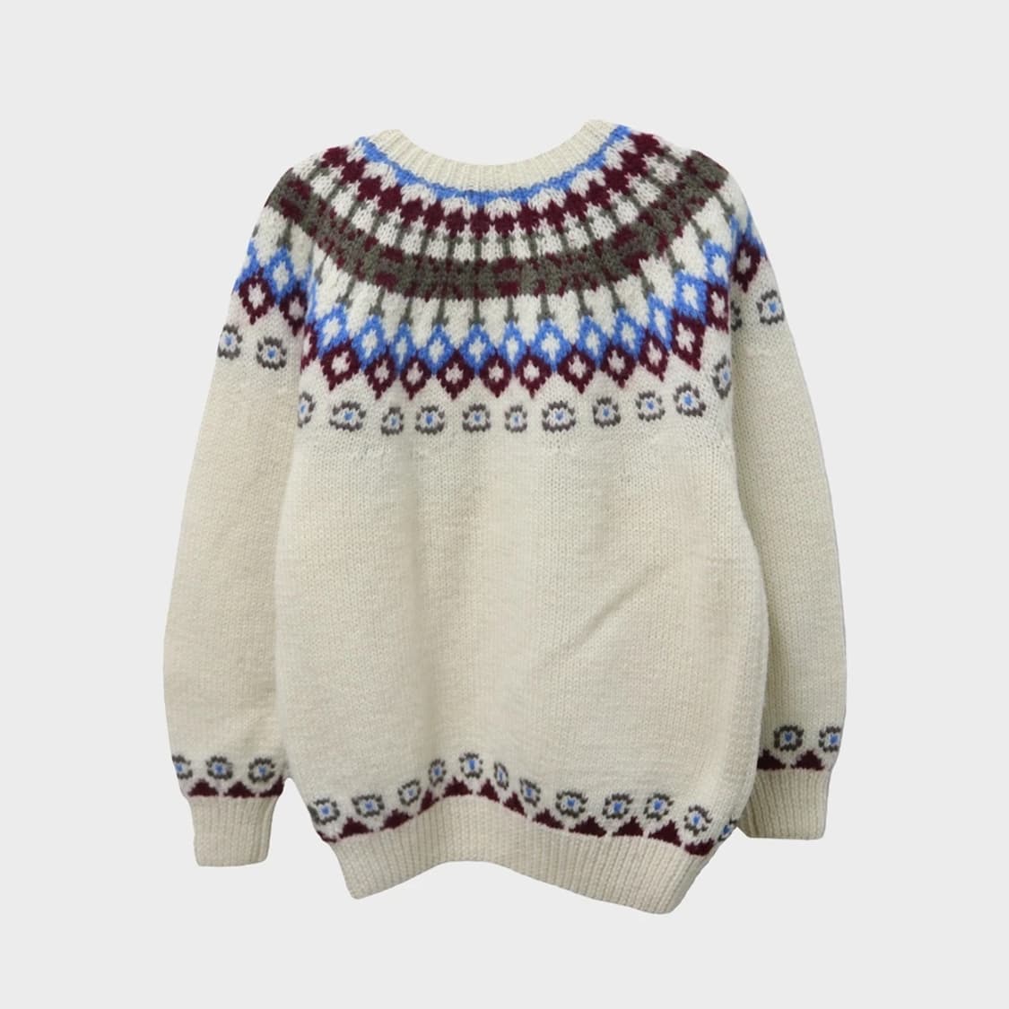 CHANGE 울 눈꽃 패턴 가디건 62043 상품이미지2