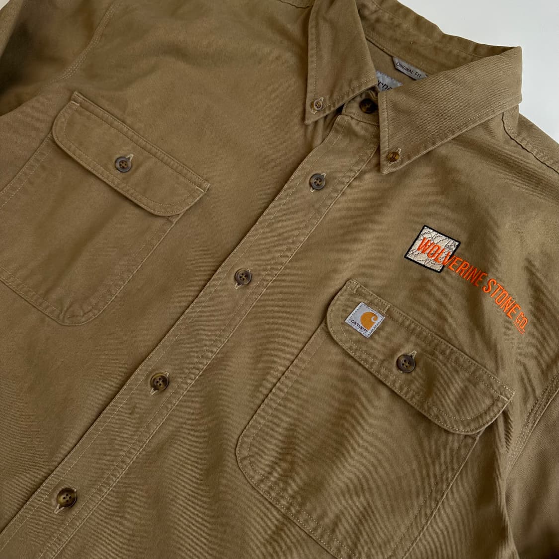 칼하트 오리지널 워크라인 투포켓 헤비코튼 셔츠 상품이미지1