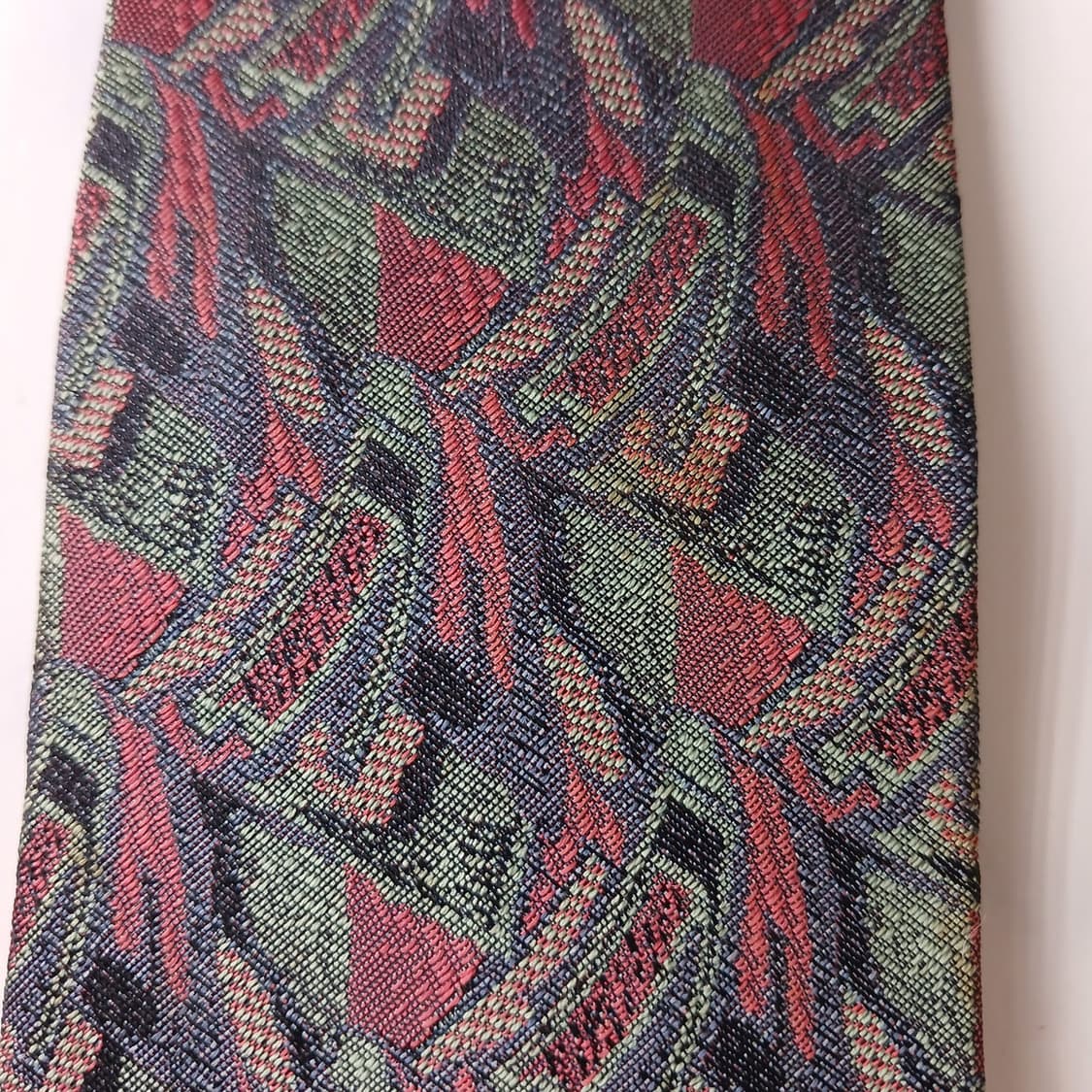 디올 실크 그린 패턴 넥타이 8.6cm B등급 A19388
 상품이미지6