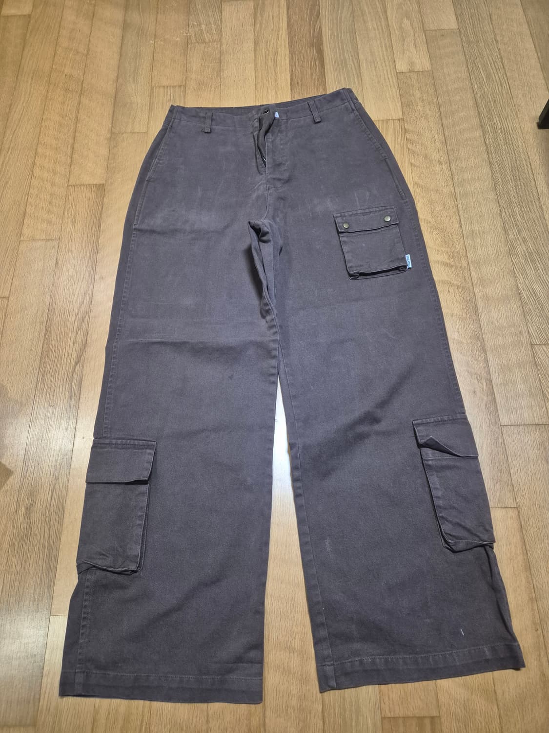 스컬프터 브라운 카고 코튼 팬츠 바지 상품이미지1