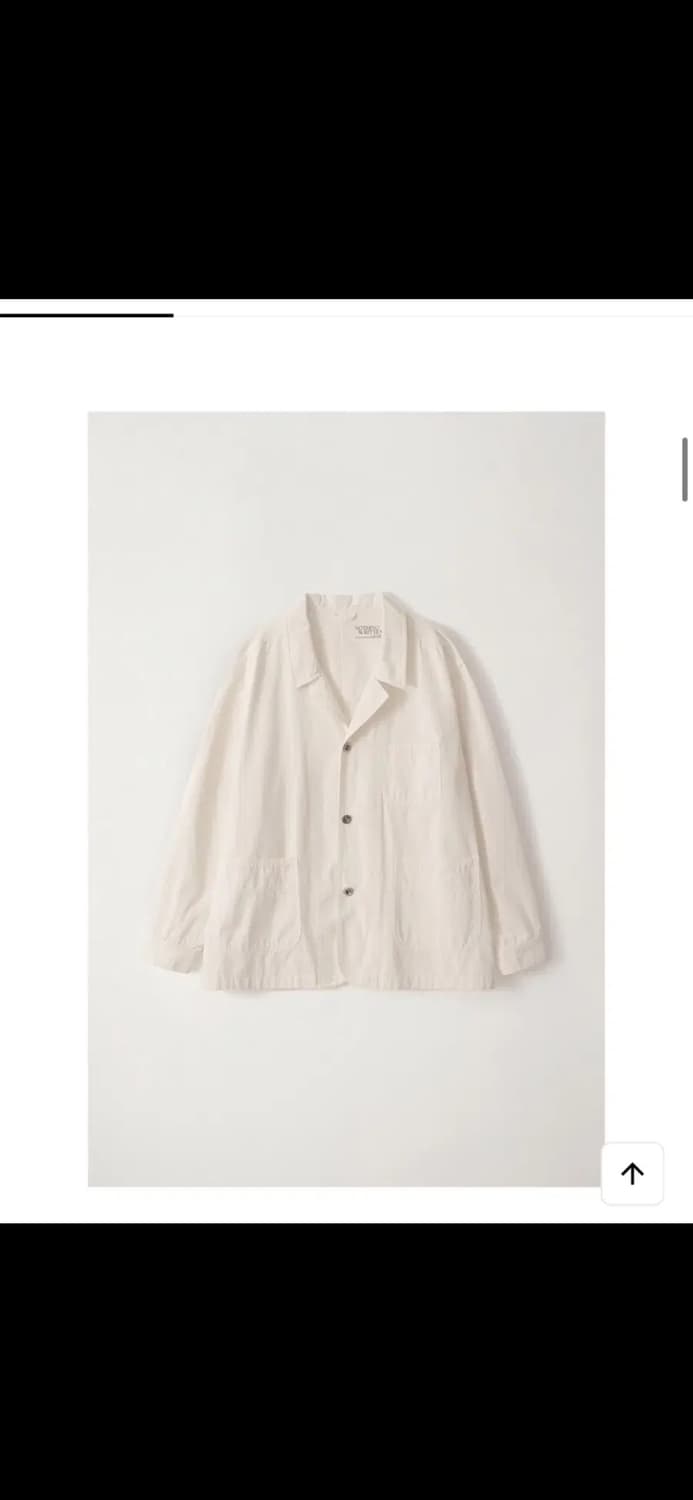 낫띵리튼 French work jacket (White) 상품이미지3