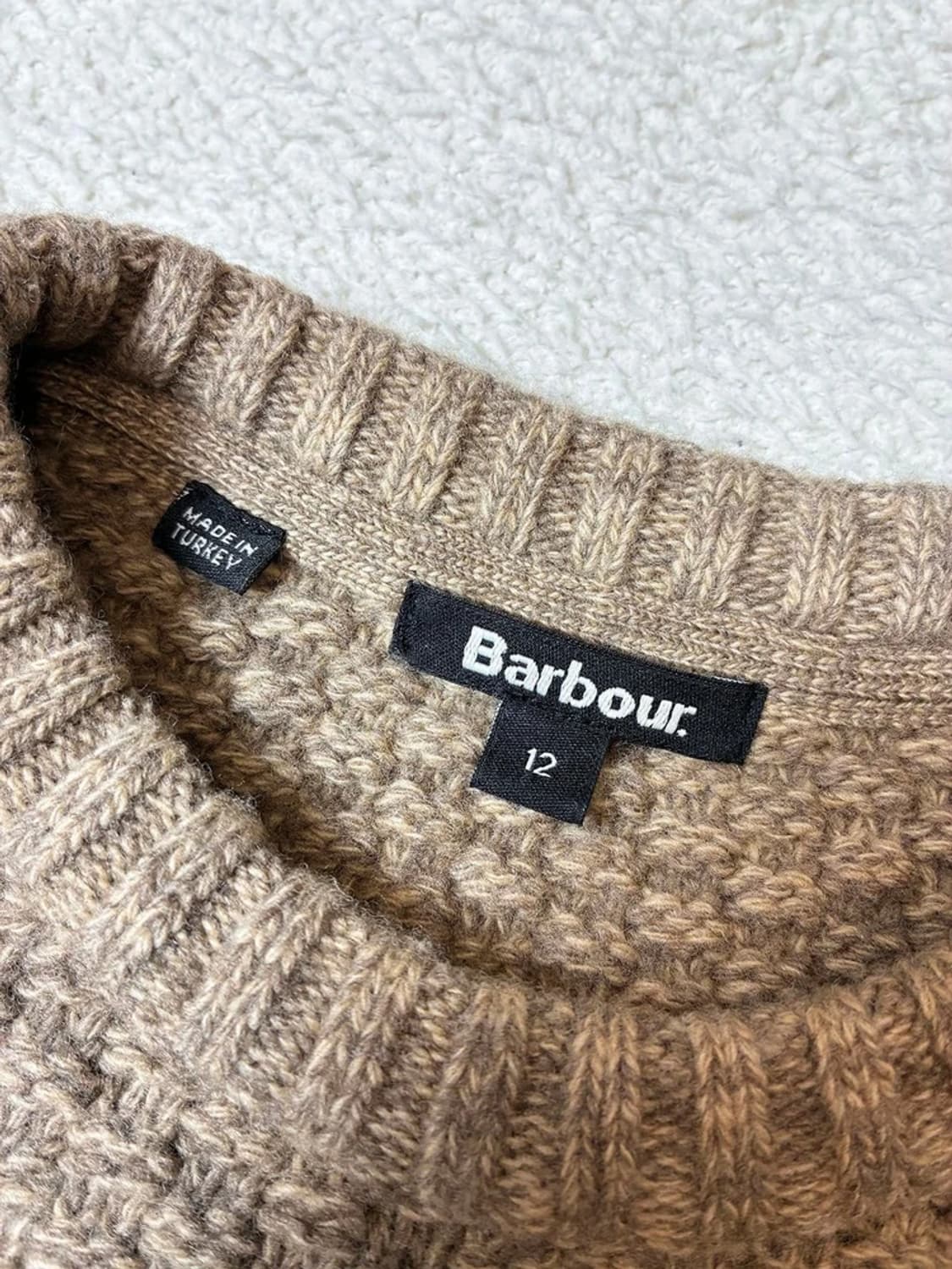 바버 Barbour 100% 램스울 와플 스웨터 니트 PN7351 상품이미지7