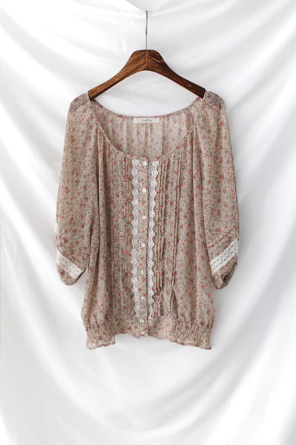 flower lace blouse  상품이미지1