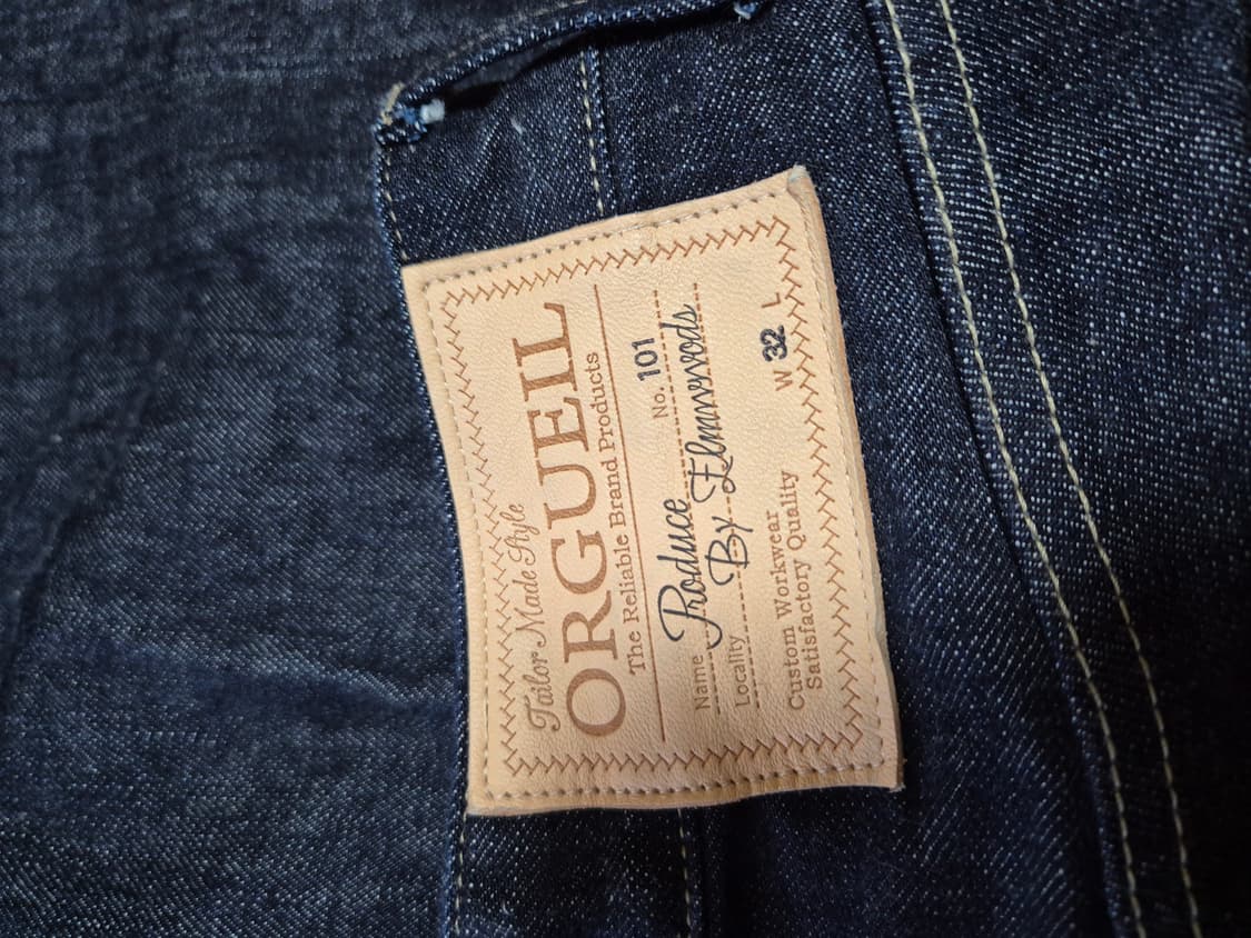 스튜디오 다치산 Orgueil OR-101 데님 32사이즈 판매 레귤러핏 상품이미지1