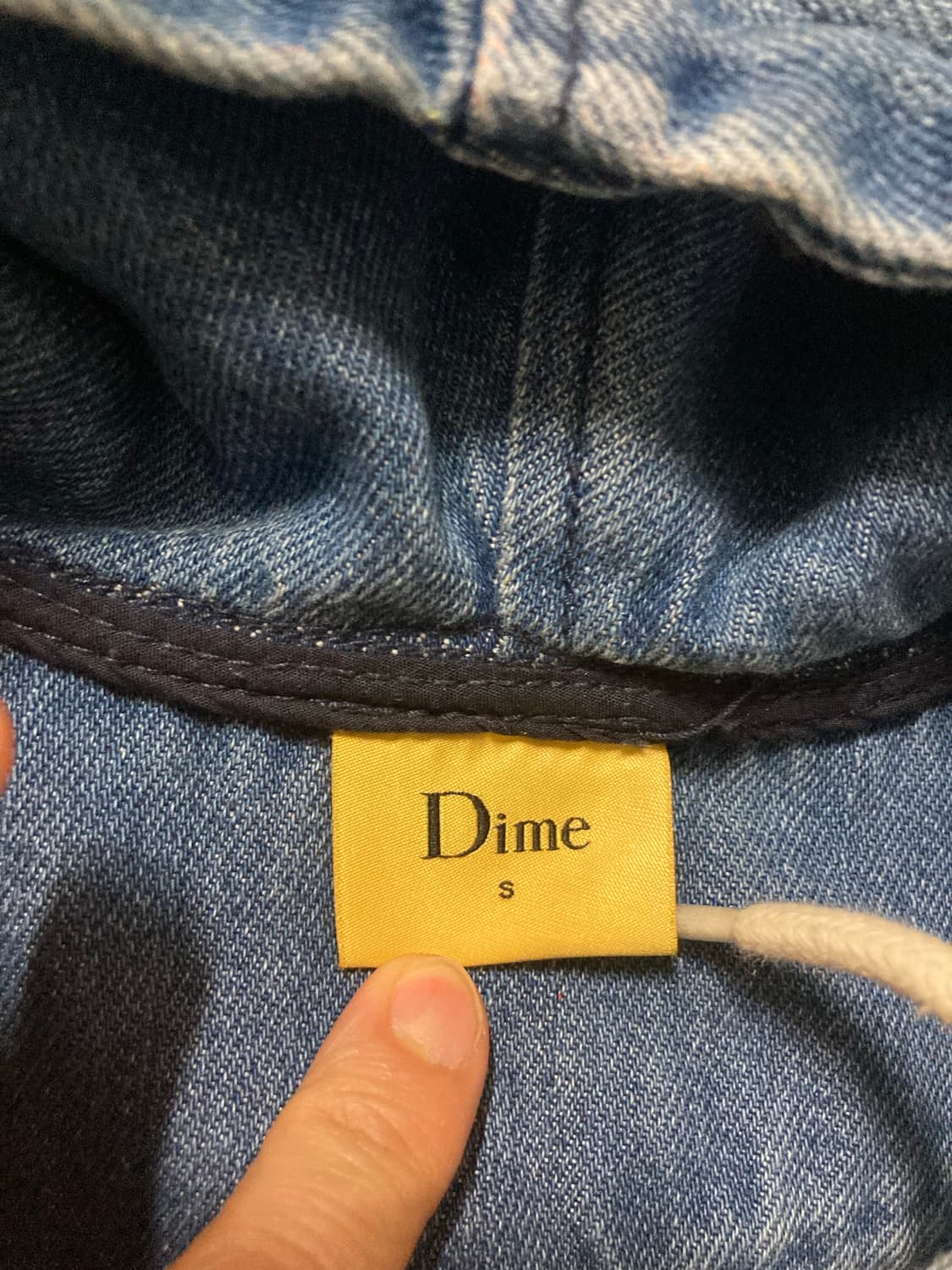 dime 다임 후드 집업 데님 자켓 팝니다 상품이미지3