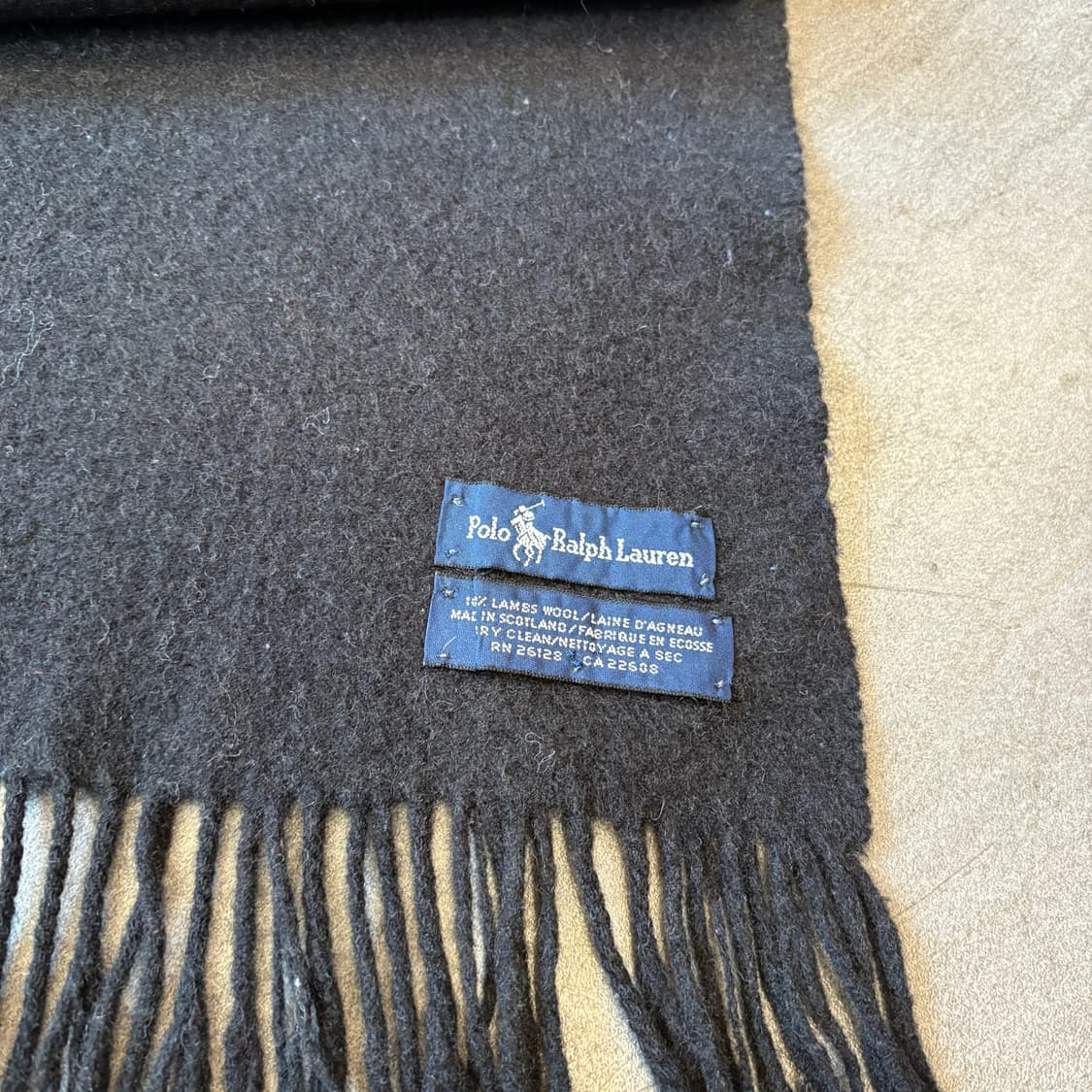 폴로 스코틀랜드 생산 램스 울 머플러 목도리 상품이미지4