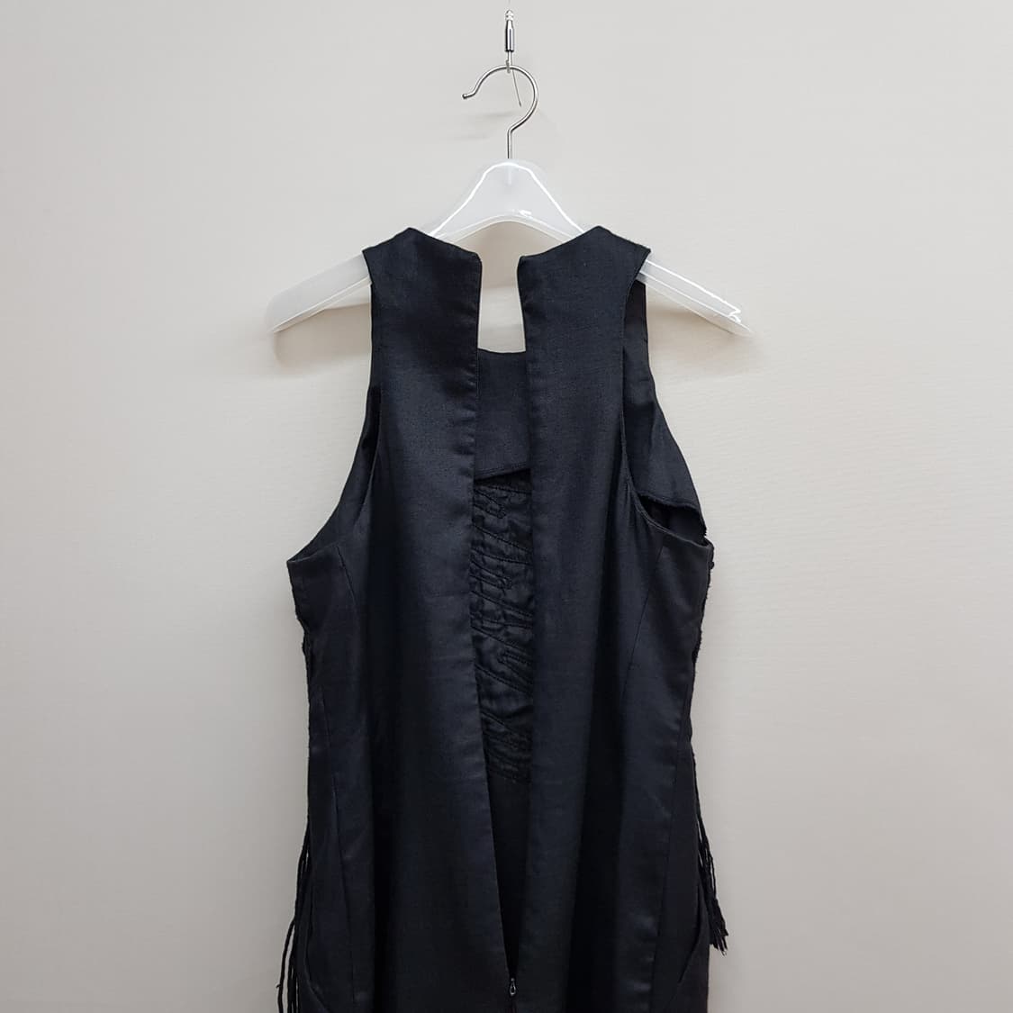 TSUMORI CHISATO 프린지 슬리브리스 롱 원피스 38사이즈 상품이미지5