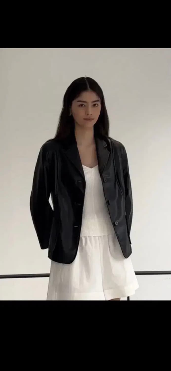 오브네어 ovneir 비건레더자켓 상품이미지1