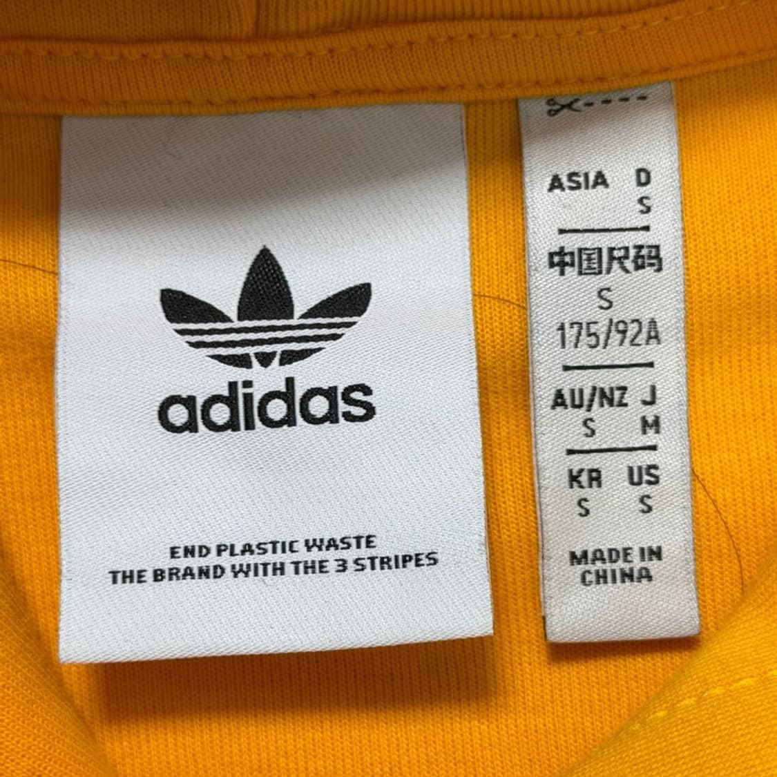 아디다스 오리지널스 뉴클래식 트레포일 후드 티셔츠 옐로우 S 상품이미지6