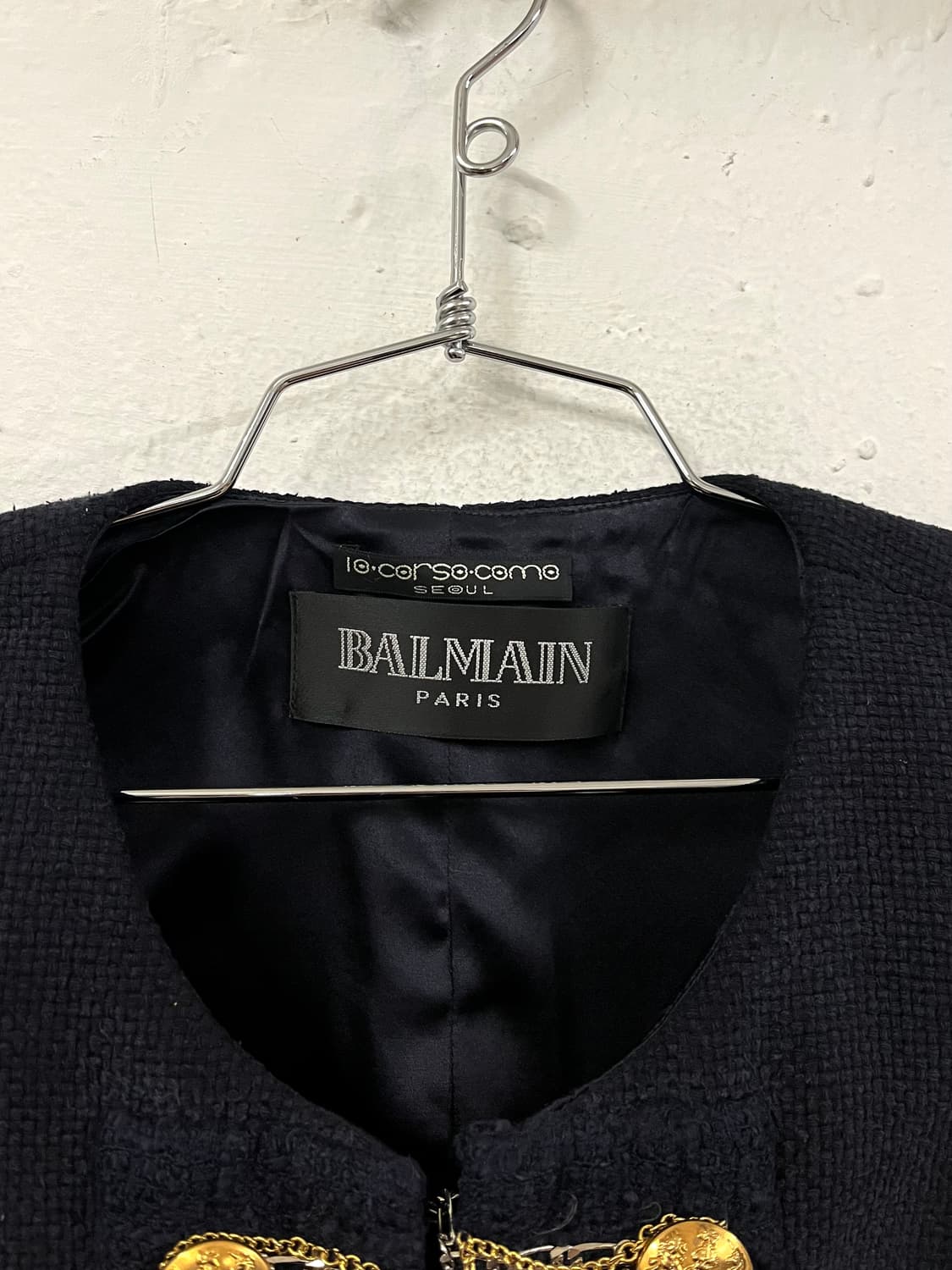 발망 2010FW 데카르넹 런웨이 나폴레옹 실크 트위드 자켓 상품이미지6