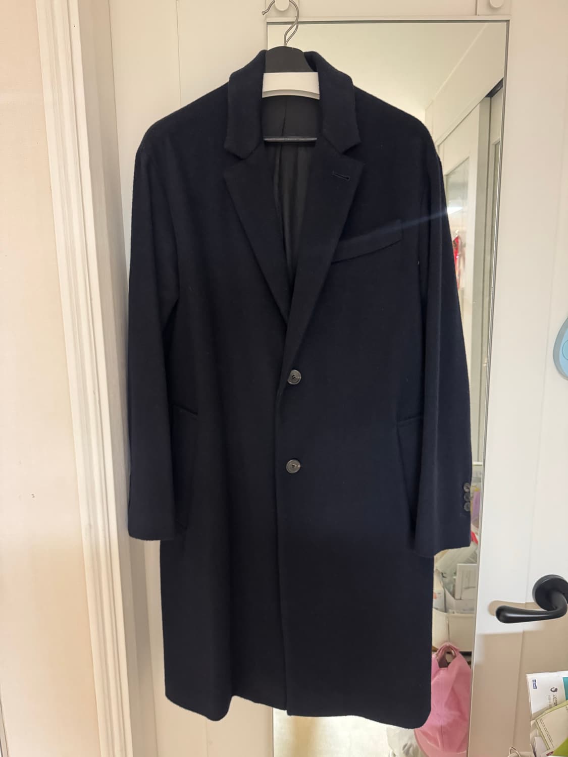 ami 싱글 투버튼 코트 상품이미지1