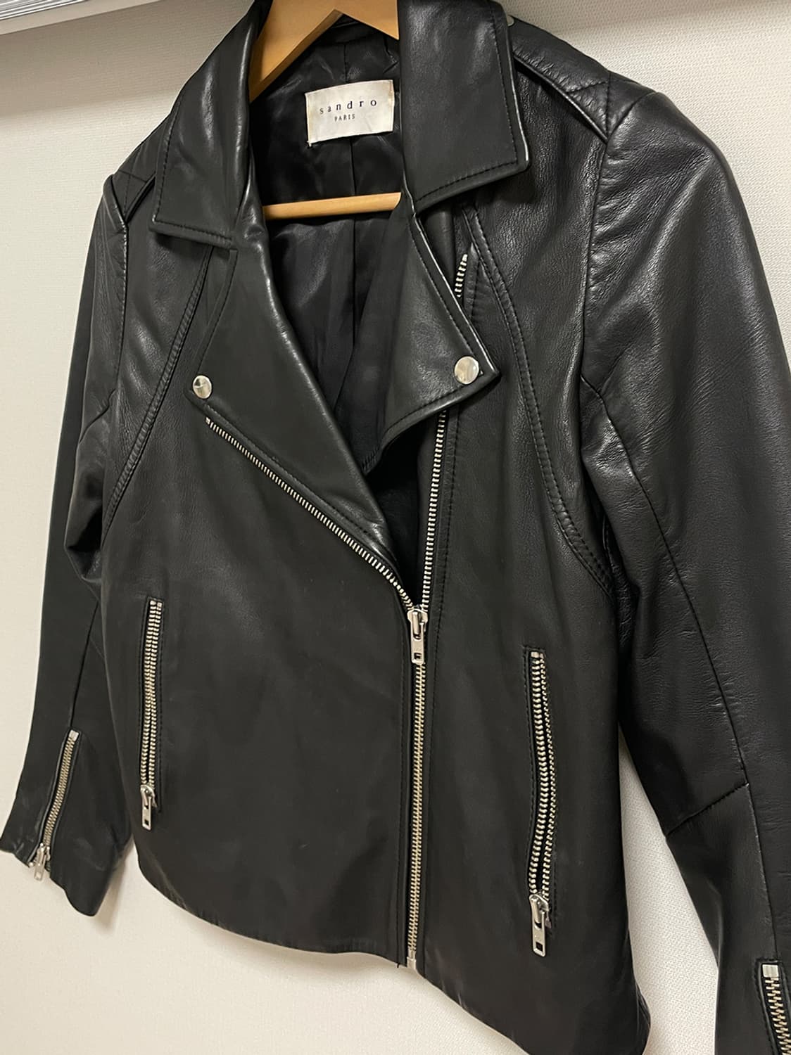 산드로 양가죽 자켓 상품이미지2