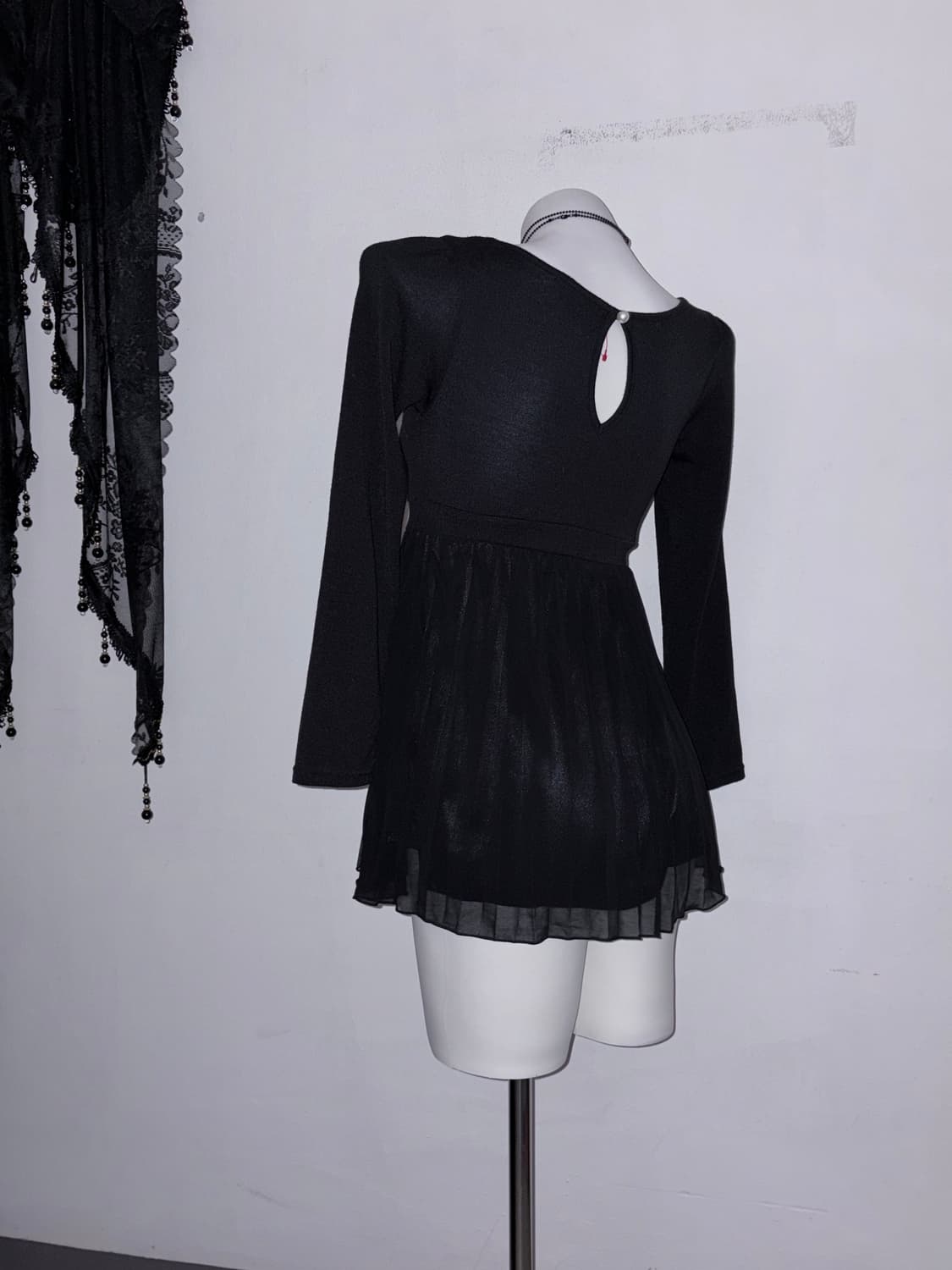 공겜여주 3피스 세트🖤 공포게임 고스 로리 고딕 로리타 원피스 프릴 상품이미지5