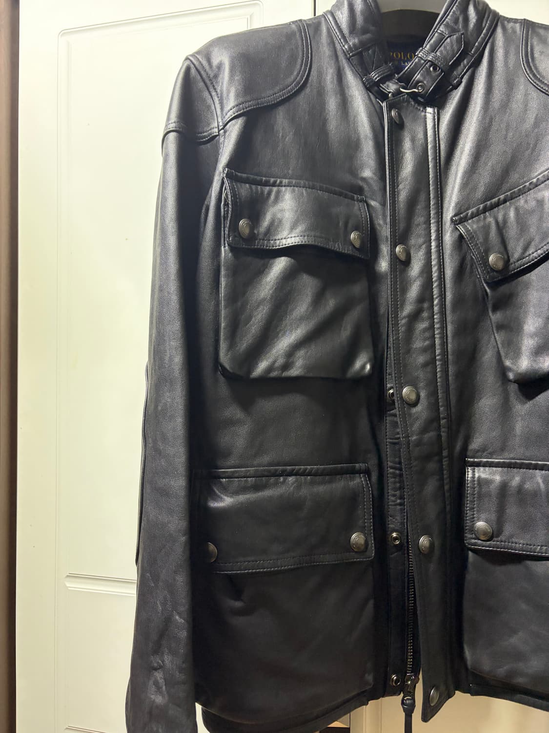 폴로 양가죽 바이커 자켓 105 상품이미지3