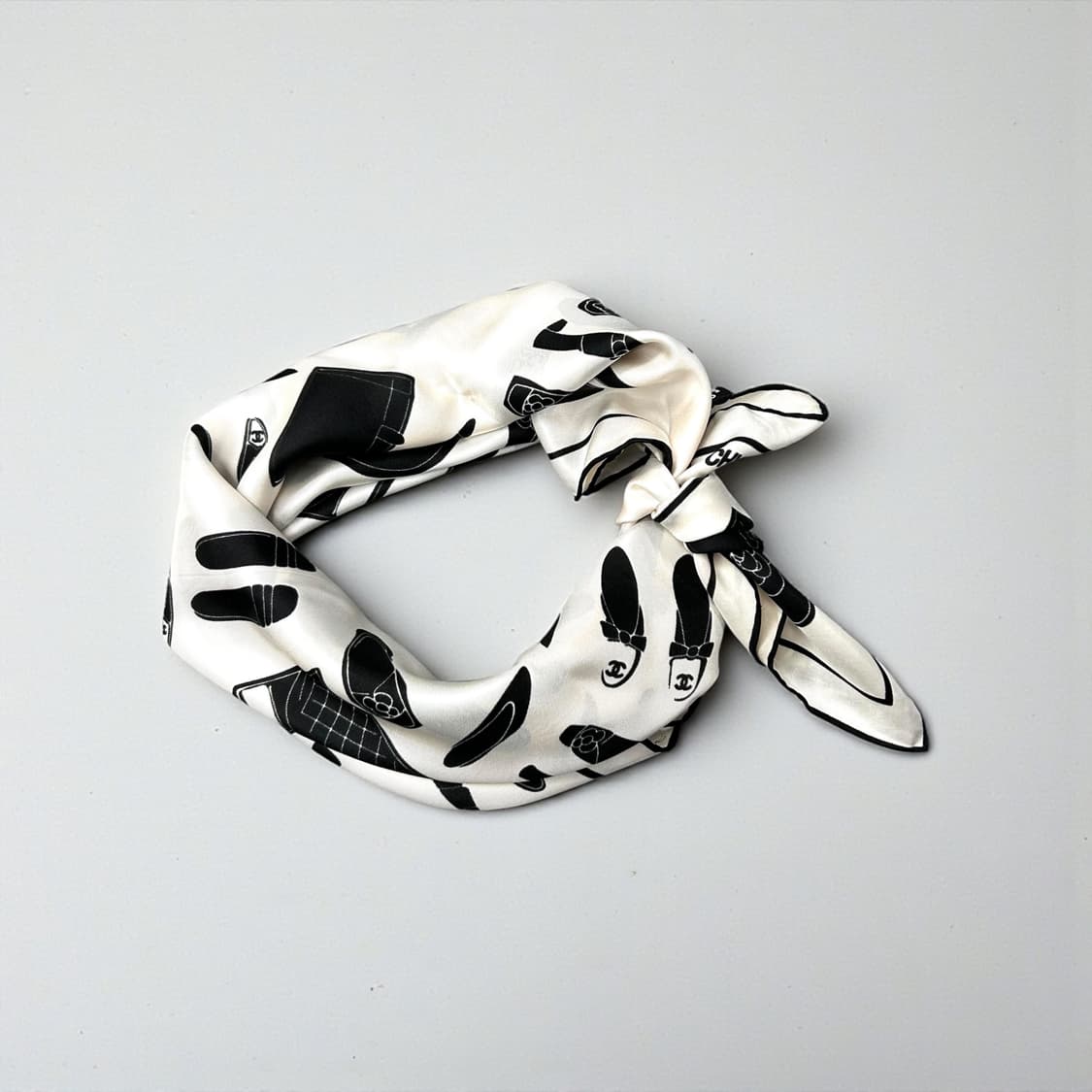 샤넬 00s 실크 스카프 상품이미지9