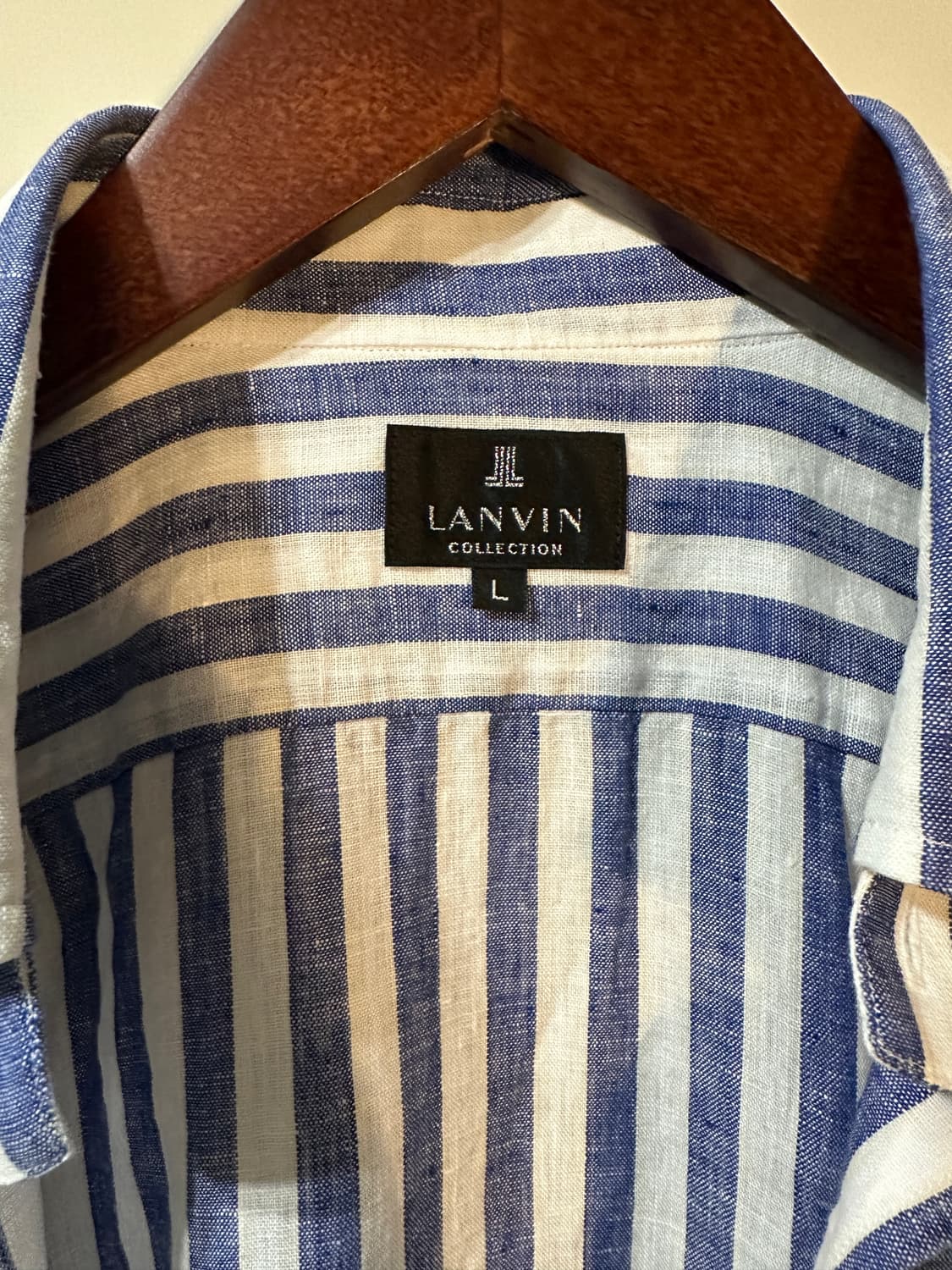 LANVIN COLLECTION 스트라이프 린넨 셔츠 상품이미지4