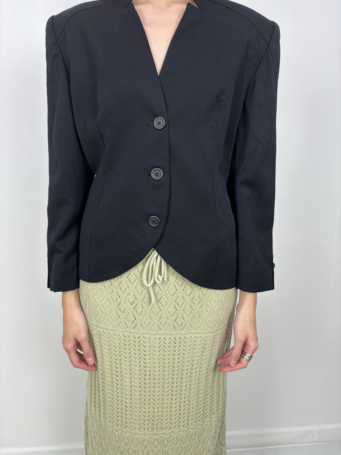 COLLARLESS PANEL JACKET 상품이미지2