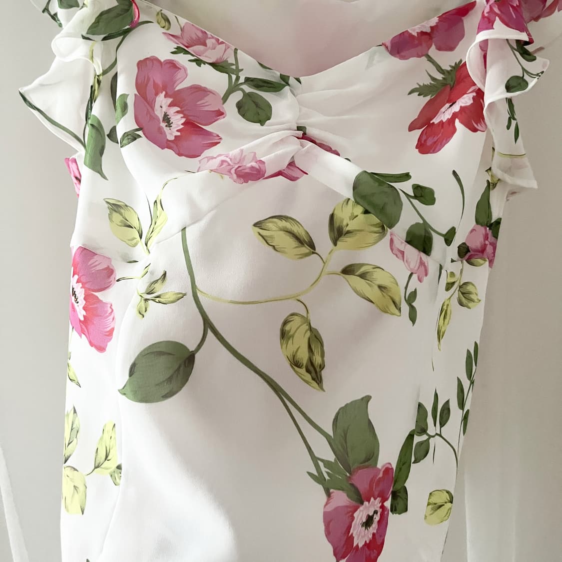 flower pattern shirring blouse 상품이미지3