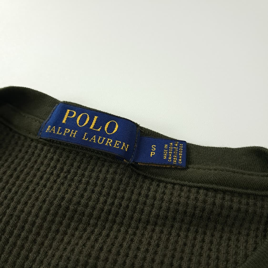 CK242 S 폴로 와플 올리브그린 티셔츠 상품이미지3