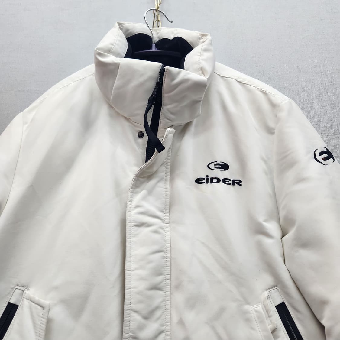 아이더 로고 사이드포켓 스투키 구스다운패딩 S(L) 상품이미지2