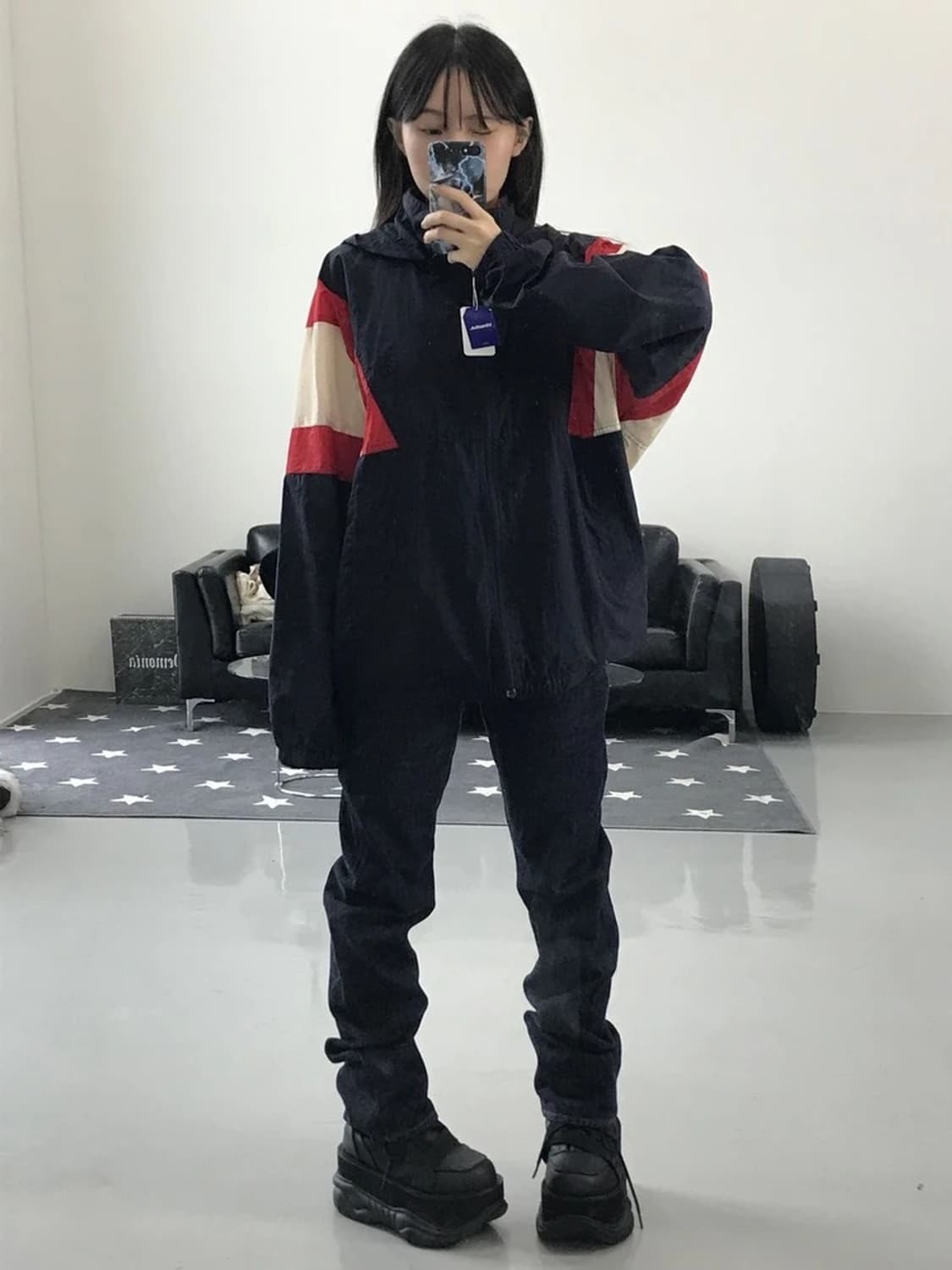 GU 빈티지 바람막이 상품이미지1
