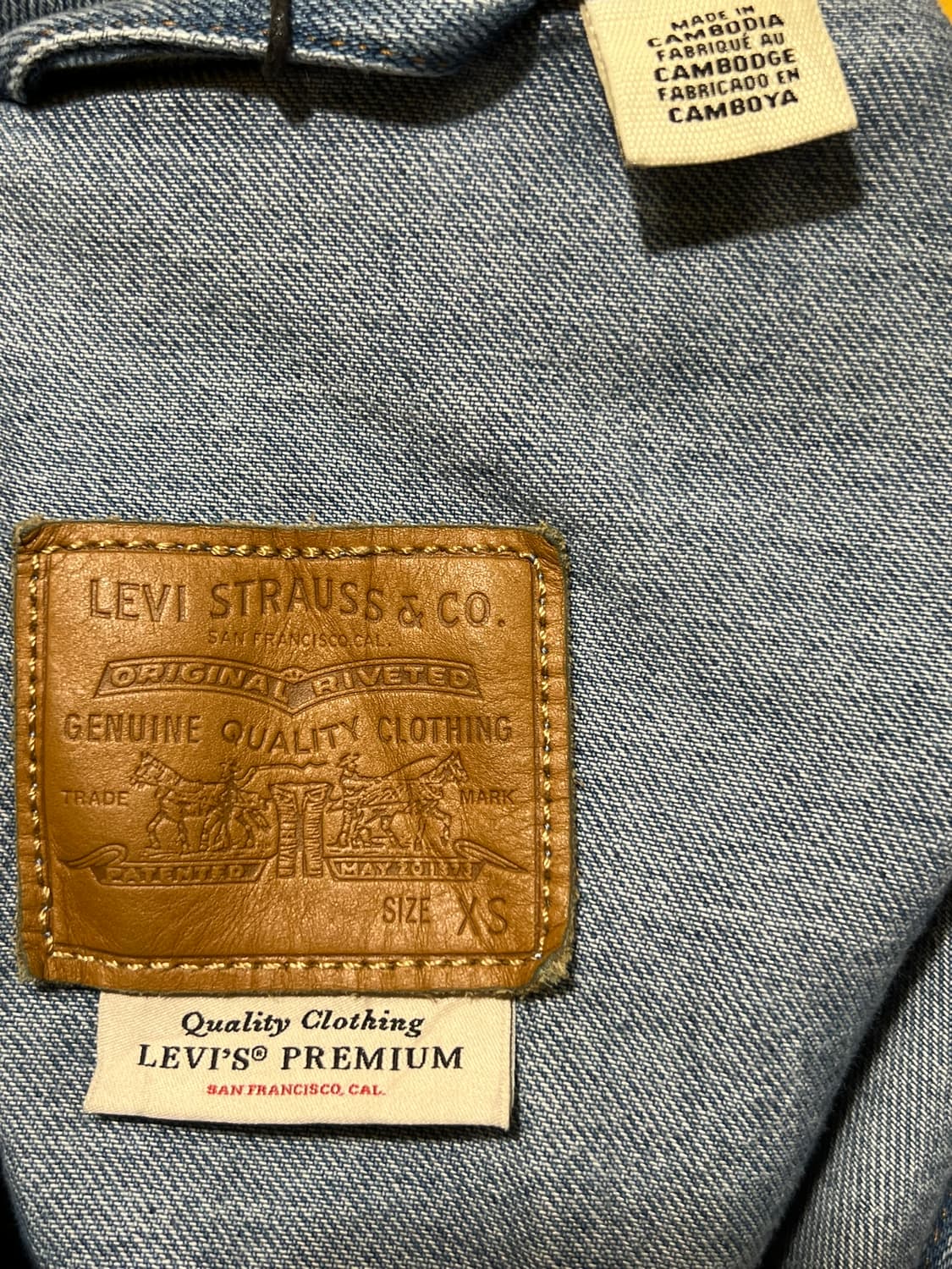 90s fit [XS] 리바이스 빅E 프리미엄 데님 트러커 자켓 상품이미지8