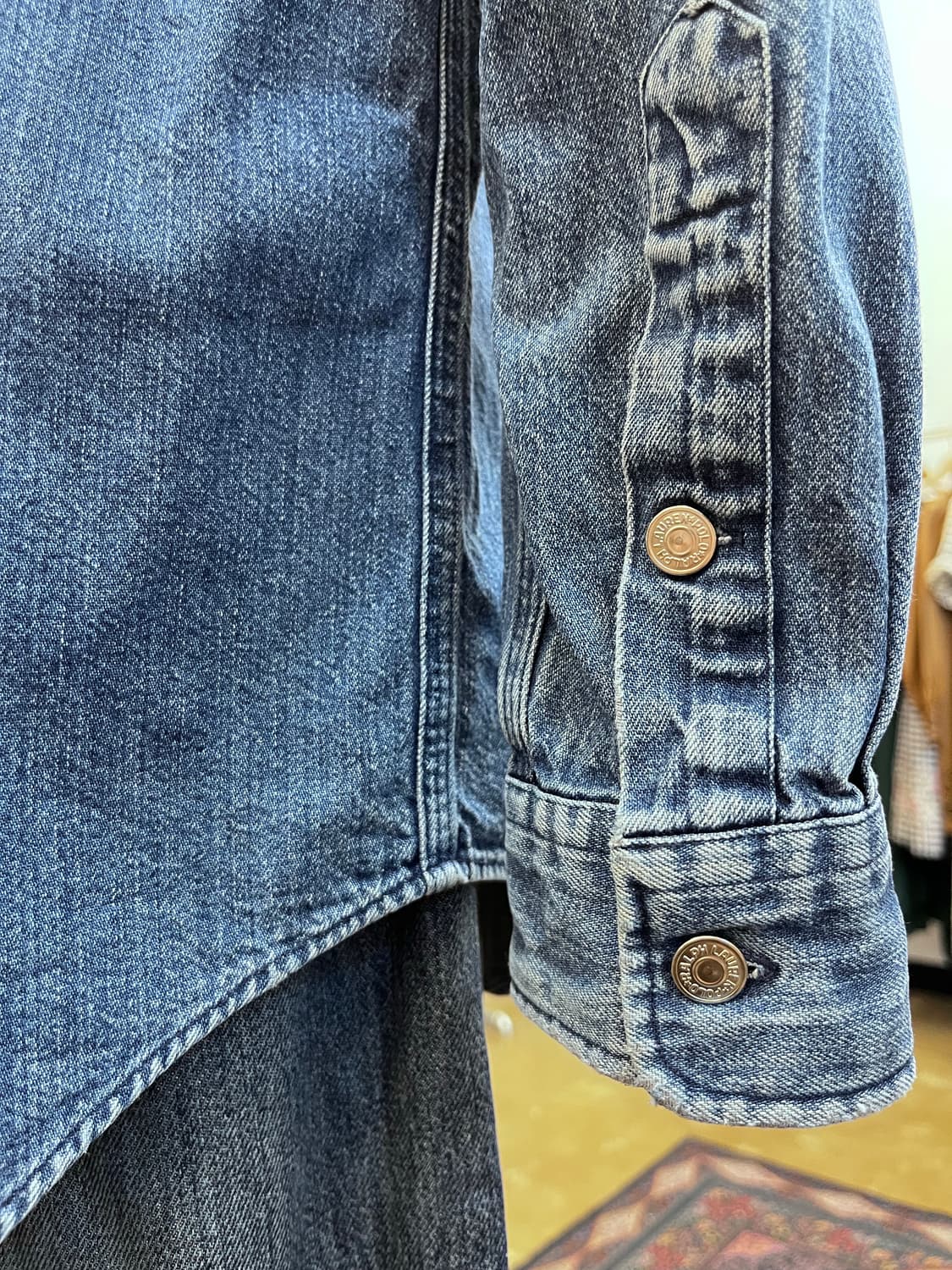 폴로 랄프 로렌 더블 포켓 데님 셔츠 상품이미지6