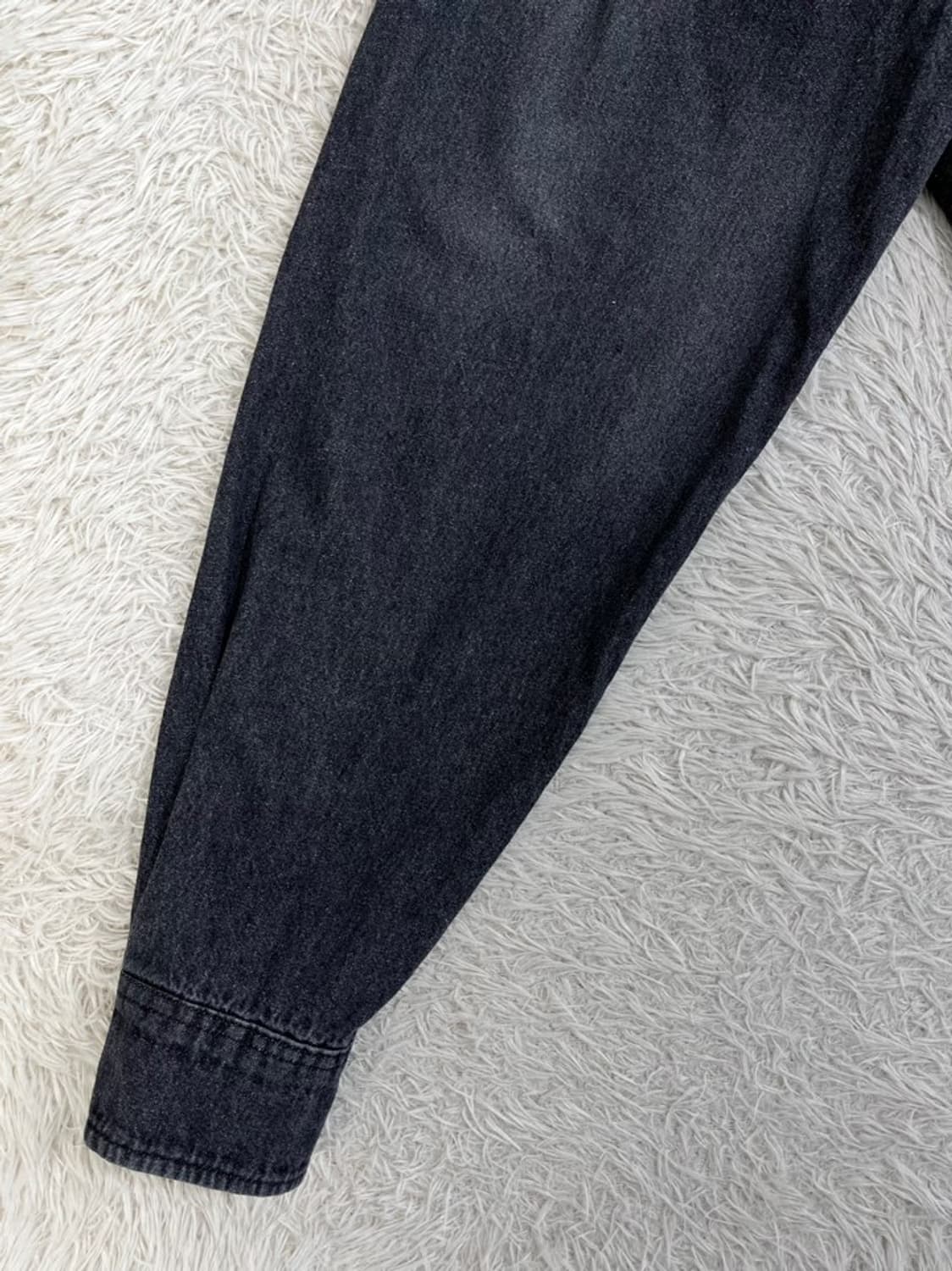 빈티지 흑청 데님 셔츠/#2817 상품이미지2