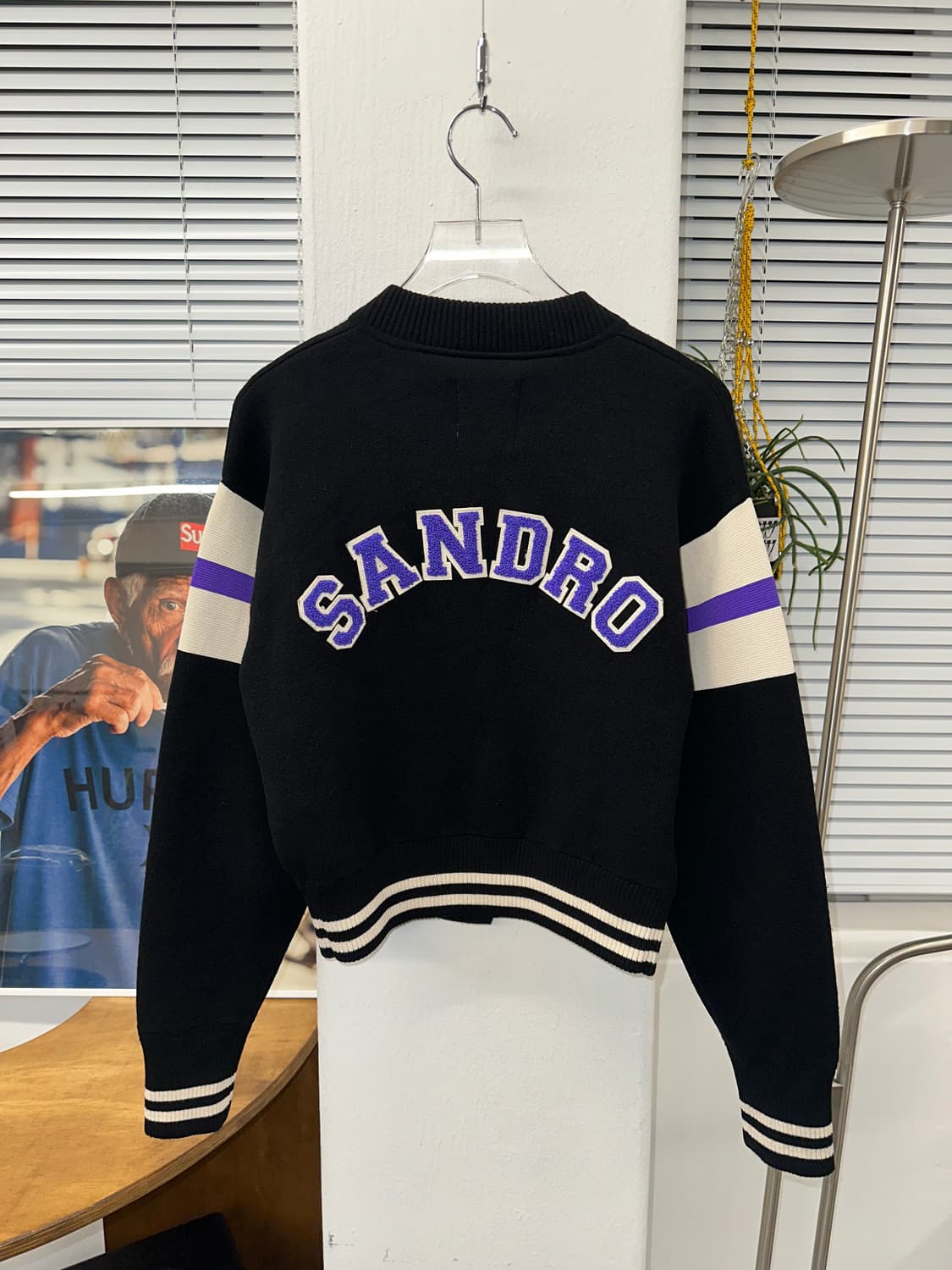 1)산드로 울 바시티 크롭 자켓 1 상품이미지1